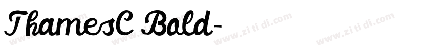 ThamesC Bold字体转换